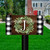 Wreath Monogram Letter J Mailbox Cover