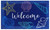 Briarwood Lane Seashells Summer Natural Fiber Coir Doormat with colorful beach design and welcome text.