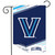 Villanova University NCAA licensed double-sided garden flag by Briarwood Lane, blue and white colors.
