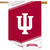 Briarwood Lane Indiana University NCAA Double-Sided House Flag, red and white with white IU logo.