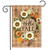 Briarwood Lane Hello Fall Wreath Double-Sided Garden Flag with sunflowers, leaves, and fall decorations.