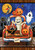 Briarwood Lane Haunted Pickup Garden Flag with Halloween themed mummy, pumpkins, cats, and ghost.
