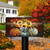 Patterned Pumpkins And Sunflowers Mailbox Cover