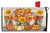 Briarwood Lane Autumn Bouquet Mailbox Cover with sunflowers, pumpkins, and fall flowers on wood background.