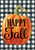 Happy Fall Pumpkin Burlap House Flag