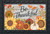Briarwood Lane Be Thankful Flowers Doormat with sunflowers, pumpkins, and fall leaves design.