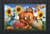 Briarwood Lane Fall Pumpkin Gathering Doormat with colorful pumpkins, sunflowers, and birds design.