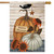 Rustic Autumn Blessings House Flag