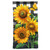 Checkered Sunflowers Hand Towel