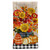 Briarwood Lane Autumn Bouquet Cotton Hand Towel with vibrant fall flowers and pumpkins pattern.