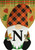 Fall Gnome Burlap Monogram Letter N Garden Flag