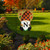 Fall Gnome Burlap Monogram Letter N Garden Flag