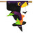 Upside Down Witch Burlap House Flag