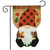 Briarwood Lane Fall Gnome garden flag with autumn leaves, plaid hat, and squirrel design.