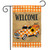 Checkered Fall Truck Burlap Garden Flag