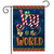 Briarwood Lane Joyous World Double Sided Garden Flag with festive holiday design and candy canes.