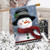 Smiling Snowman House Flag