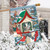 Snowy Birdhouse House Flag