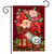 Christmas Poinsettia Basket Garden Flag