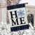 Snowflake Home Burlap House Flag