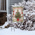 Briarwood Lane Potted Merry Christmas Tree Garden Flag with snow covered bush and house background.