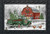 Briarwood Lane Christmas on the Farm Doormat with green truck, red barn, and snowy scene.