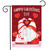 Briarwood Lane Happy Valentine's Day Gnomes Garden Flag with red and white gnomes and hearts.