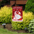 Briarwood Lane Happy Valentine's Day Gnomes Garden Flag with red gnomes and heart design.