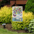 Briarwood Lane Happy Spring Floral Garden Flag with colorful flowers and butterflies on a plaid background.