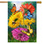 Butterflies and Daisies House Flag