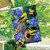 Goldfinches and Hydrangea House Flag