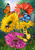 Briarwood Lane Butterflies and Daisies Garden Flag with colorful flowers and butterflies design.