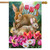 Bunny Family House Flag