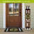 Briarwood Lane Farmhouse Home Reversible Porch Leaner with green wreath and black and white accents.