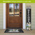 Briarwood Lane Farmhouse Flowers Pine Reversible Porch Leaner with Welcome sign and floral arrangement displayed.