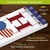 Briarwood Lane Patriotic Celebration Reversible Porch Leaner with American flag design on solid wood.
