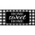 Briarwood Lane Home Sweet Home Checkers Mini Mat, black and white checkered design with white text.