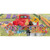 Briarwood Lane Springtime Puppies Mini Mat with colorful flowers and adorable puppies in a red truck.