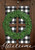 Briarwood Lane Boxwood Wreath House Flag with green leaves on black and white checkered background.