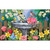 Briarwood Lane Birdbath in Bloom Doormat with colorful flowers and birds on decorative stone birdbath.