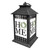 Briarwood Lane Home Lantern with green wreath and HOME text on white and plaid panels.