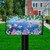 Briarwood Lane Dragonflies Mailbox Cover with colorful dragonflies and flowers on a blue background.