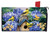 Briarwood Lane Goldfinches and Hydrangea mailbox cover with colorful birds, flowers, and birdhouse design.