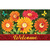 Briarwood Lane Colorful Daisies doormat with vibrant flowers and welcome message on red background.