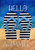 Briarwood Lane Hello Summer Flip Flops Burlap House Flag with black, white, and blue beach design.