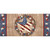 Briarwood Lane Americana Barnstar Mini Mat with rustic star design on wooden background and red accents.