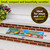 Briarwood Lane 5 O'clock Paradise Mini Mat, 22x10 inches, colorful tropical floral design.