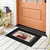 Briarwood Lane Stars and Stripes Truck Mini Mat on a front porch with red truck design.