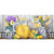 Briarwood Lane Lemonade Mini Mat with floral arrangement and lemonade pitcher on rustic background.