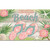 Briarwood Lane Welcome Beach Flip Flops Doormat with pink flowers, starfish, and green palm leaves.